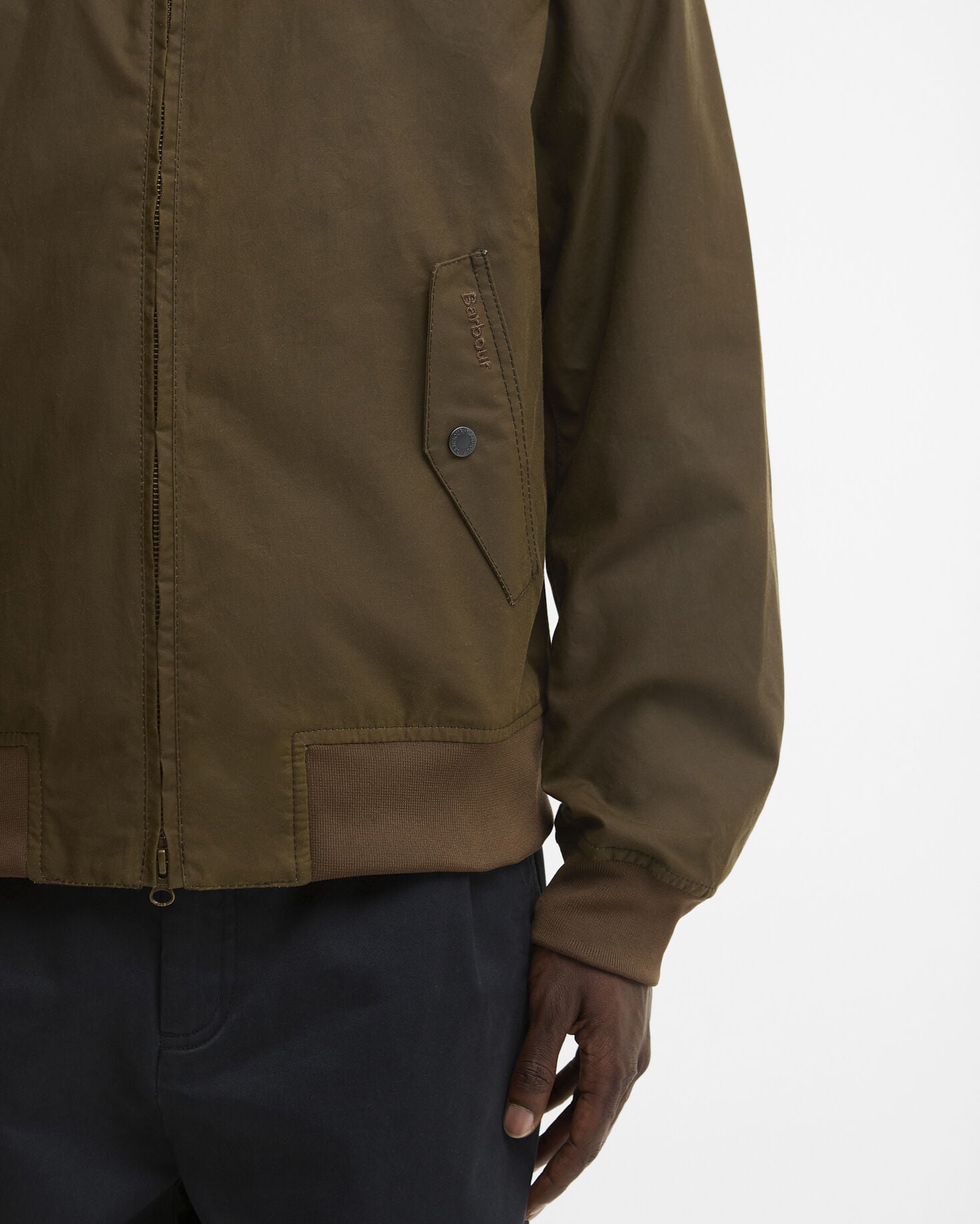 Chelsea Blouson Waxed Jacket Brown
