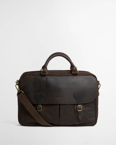 Briefcase in pelle cerata 