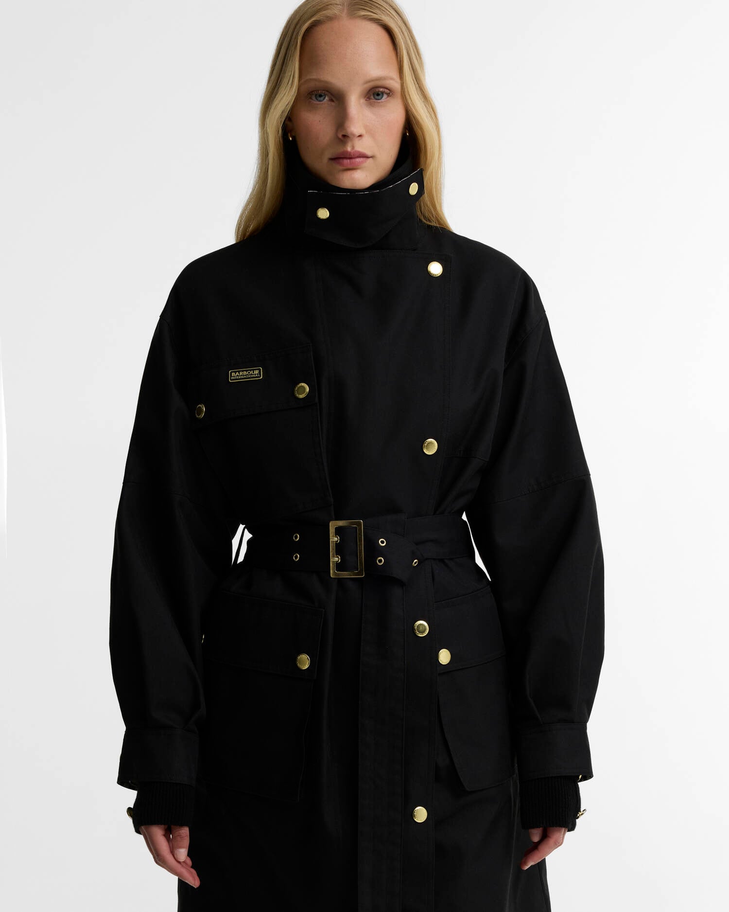 Gea Showerproof Jacket Black/Northumberland Check image number 3