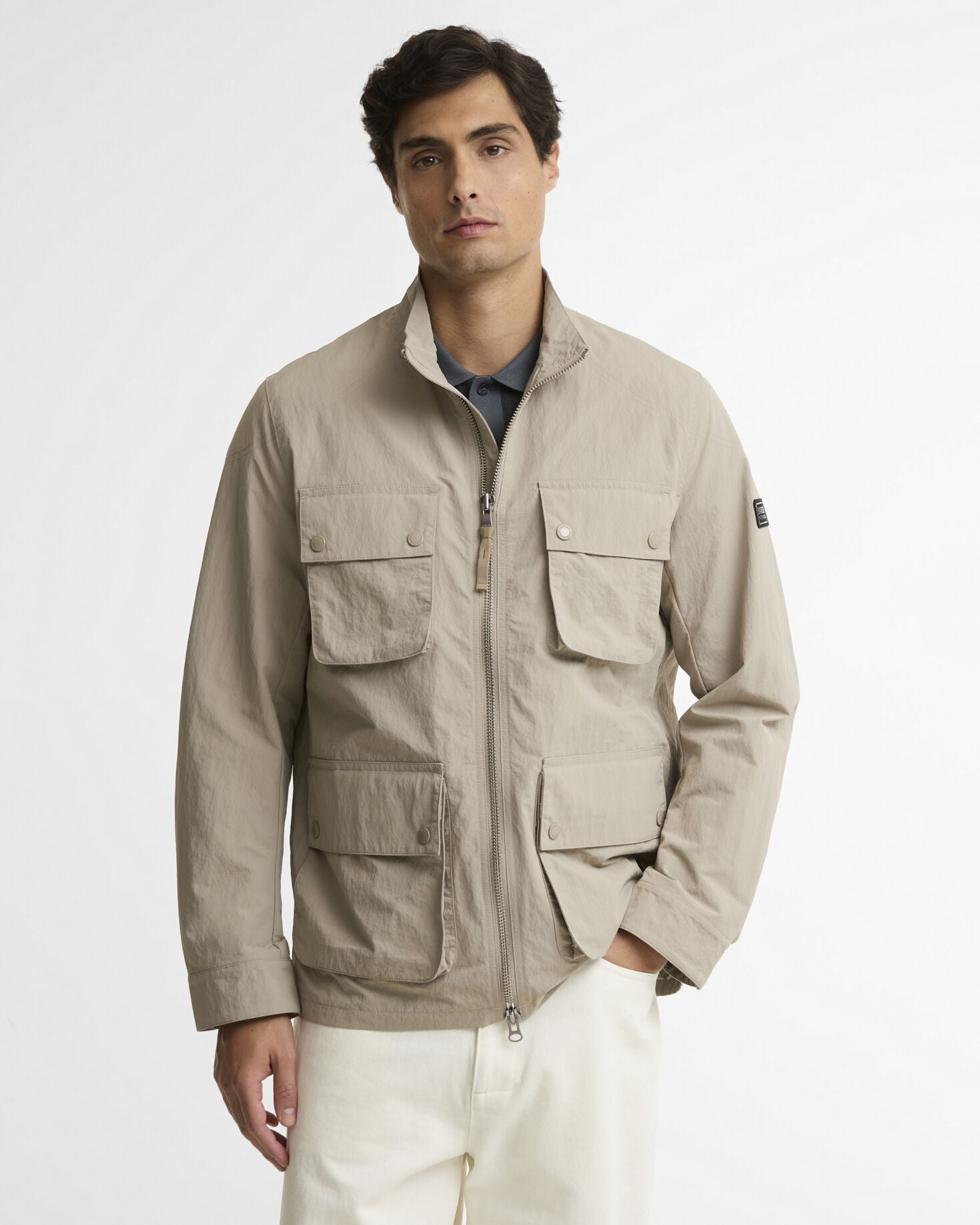 Course Showerproof Jacket Concrete