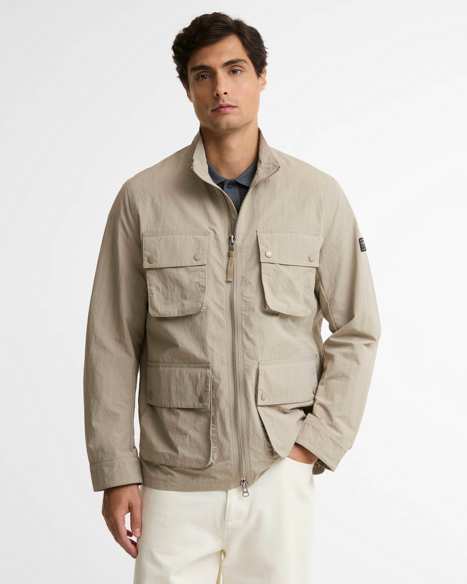 Course Showerproof Jacket Concrete image number 0