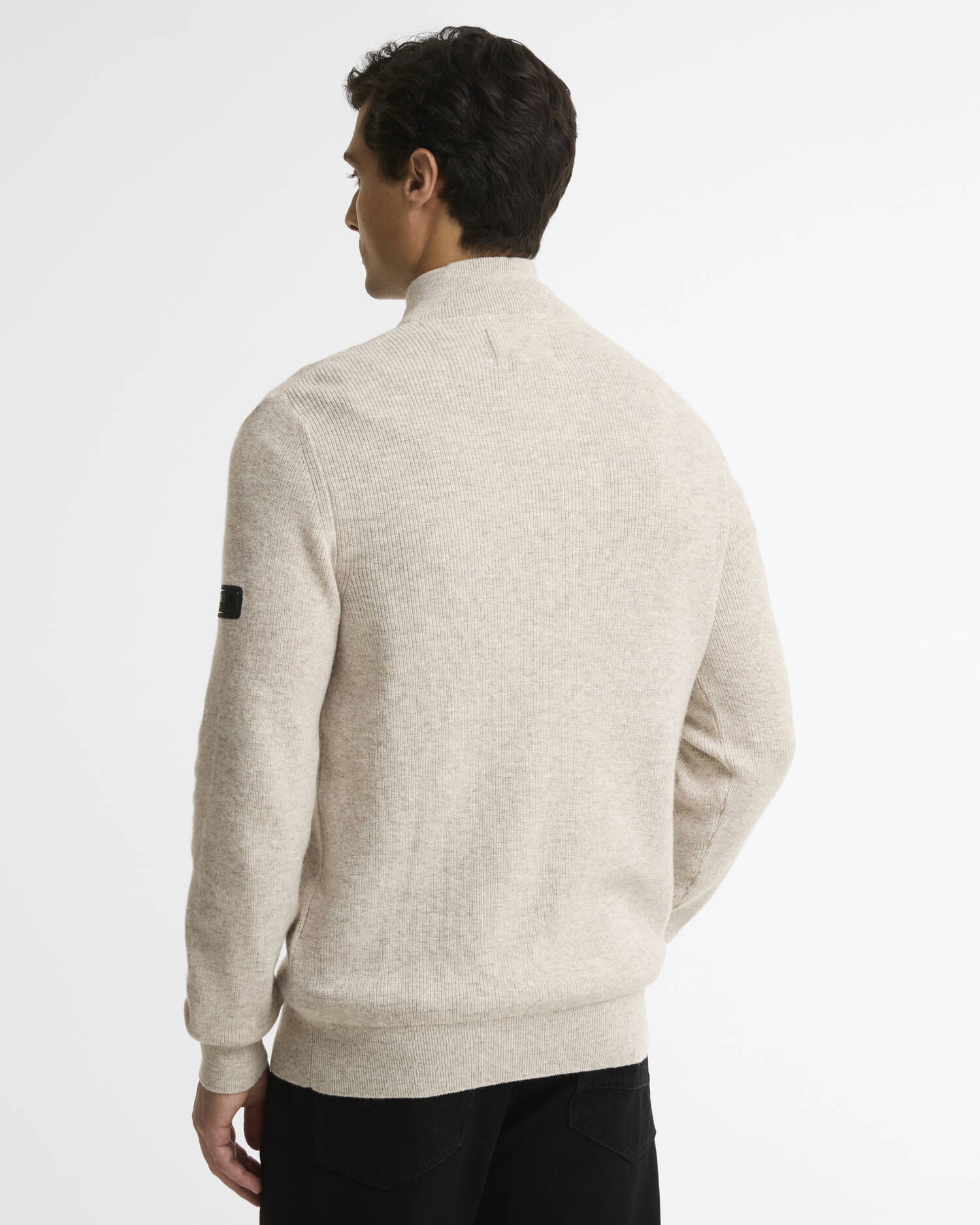 Crawley Quarter-Zip Jumper Concrete image number 2