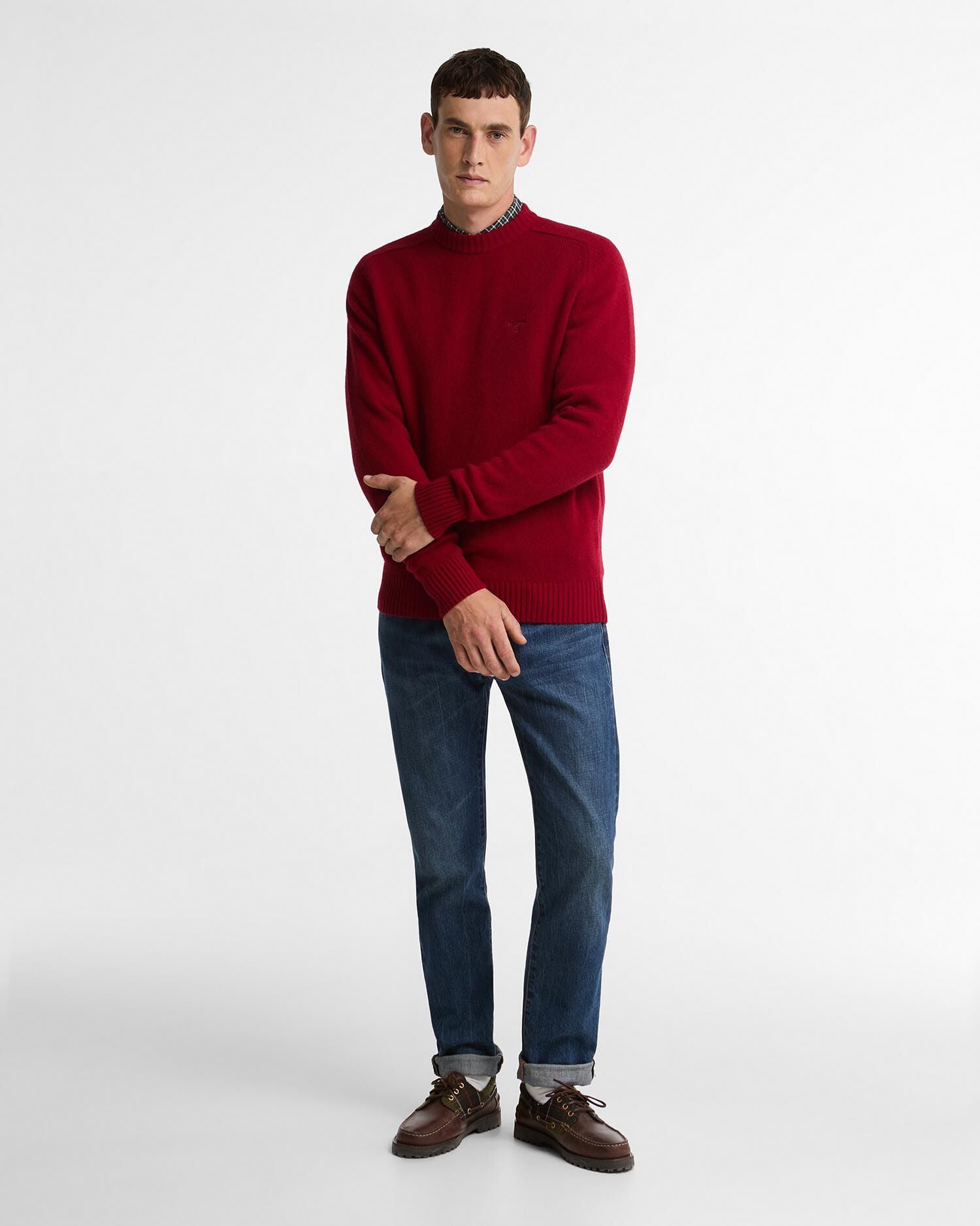 Newtown Crew Neck Jumper Biking Red
