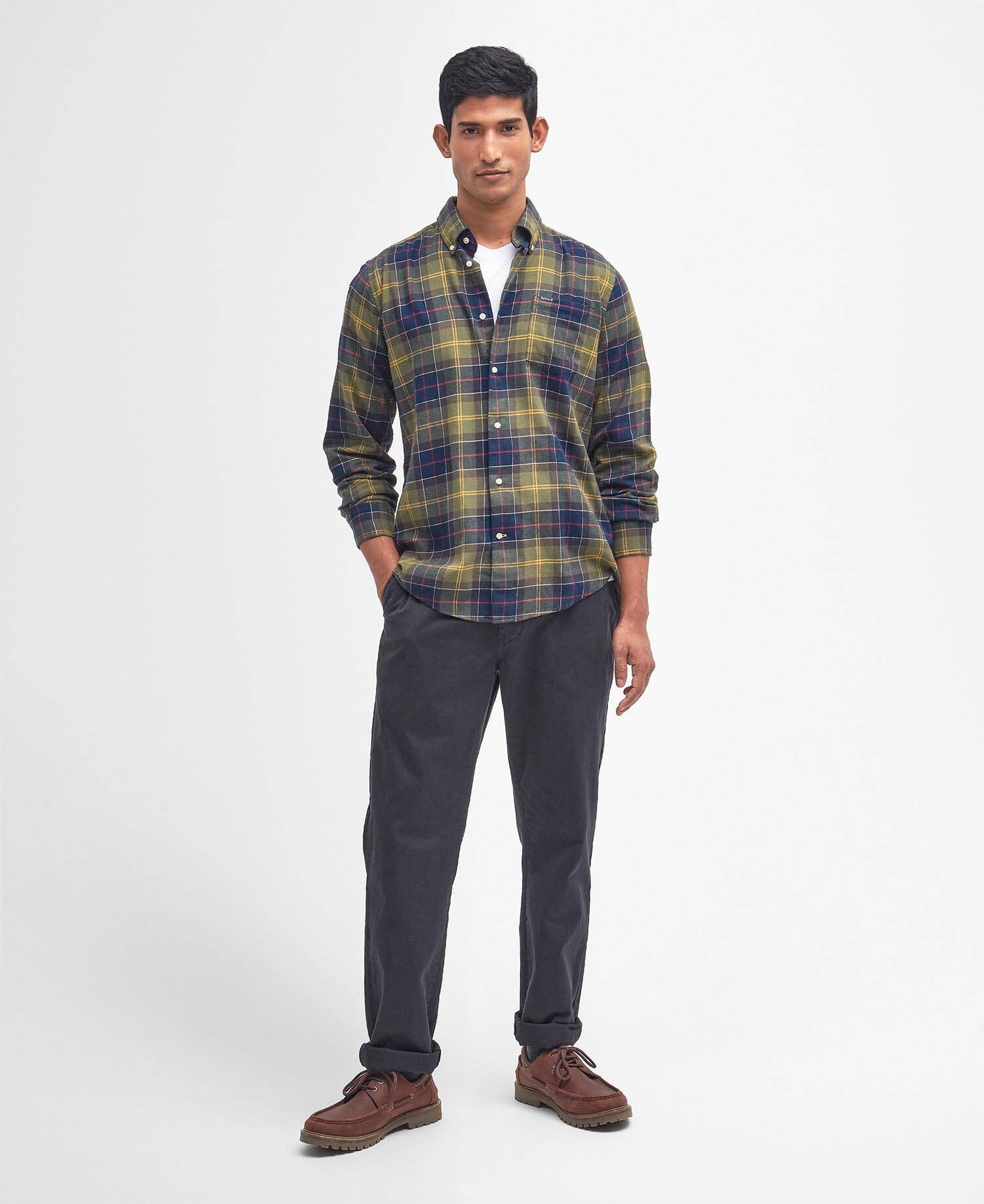 Fortrose Tailored Long-Sleeved Shirt Classic Tartan image number 1