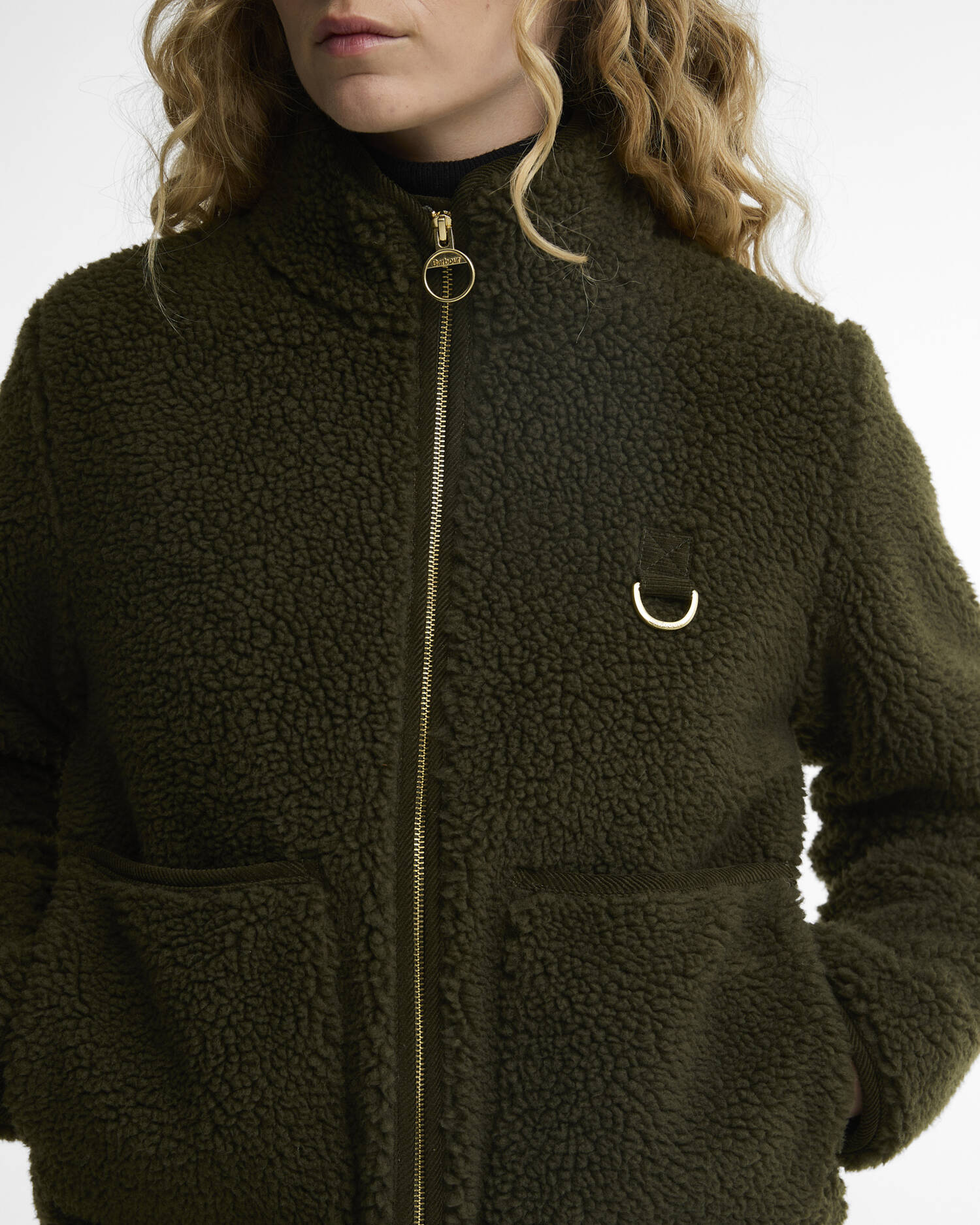 Barbour Fleecejacke Elenora Olive image number 3
