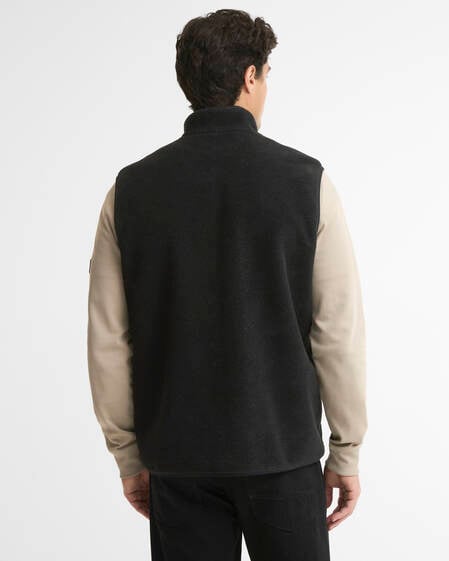 Gilet reversibile in pile Dark Black