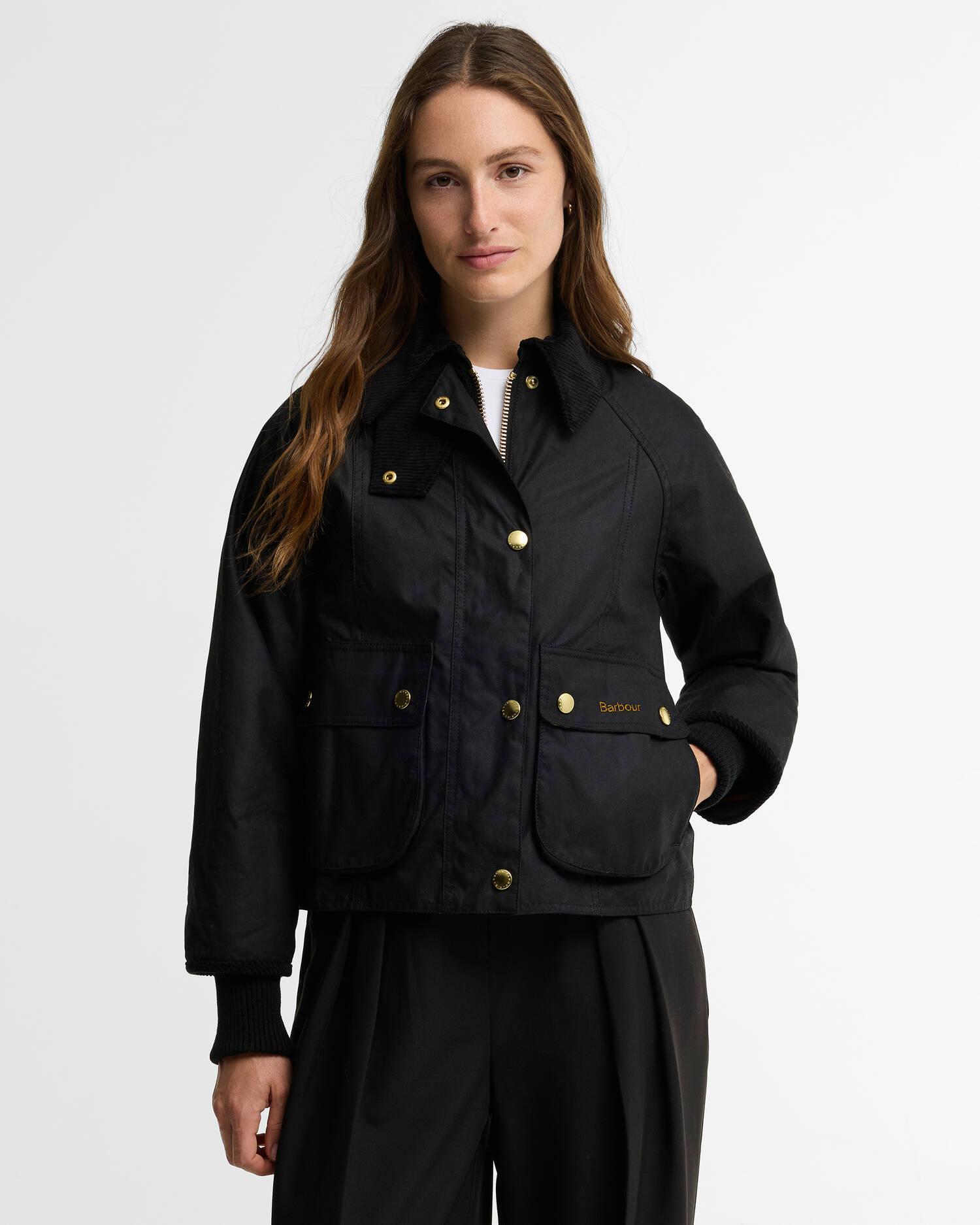 Cropped Beadnell Waxed Jacket image number 0