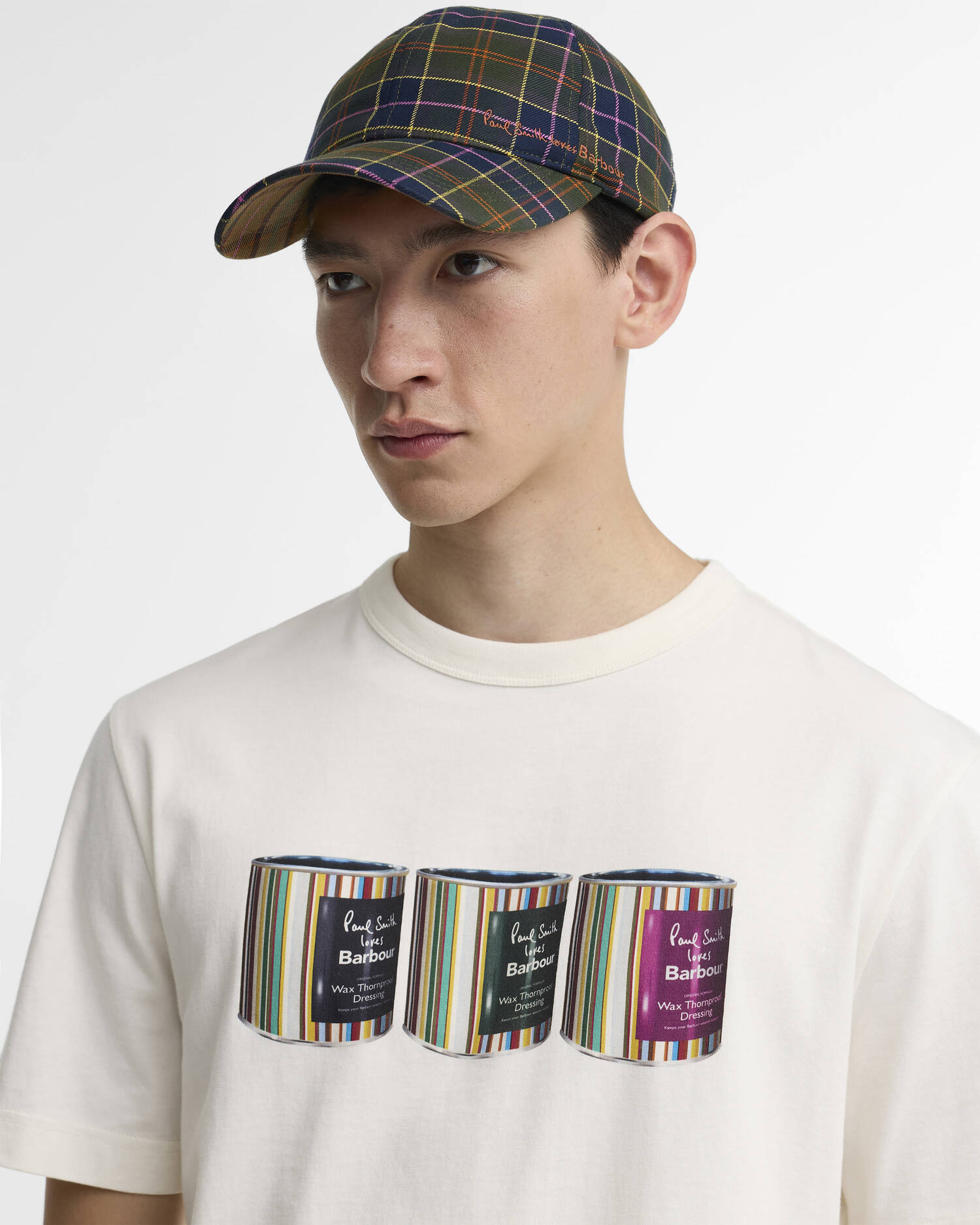 Paul Smith Loves Barbour Tartan Cap PS Classic image number 1