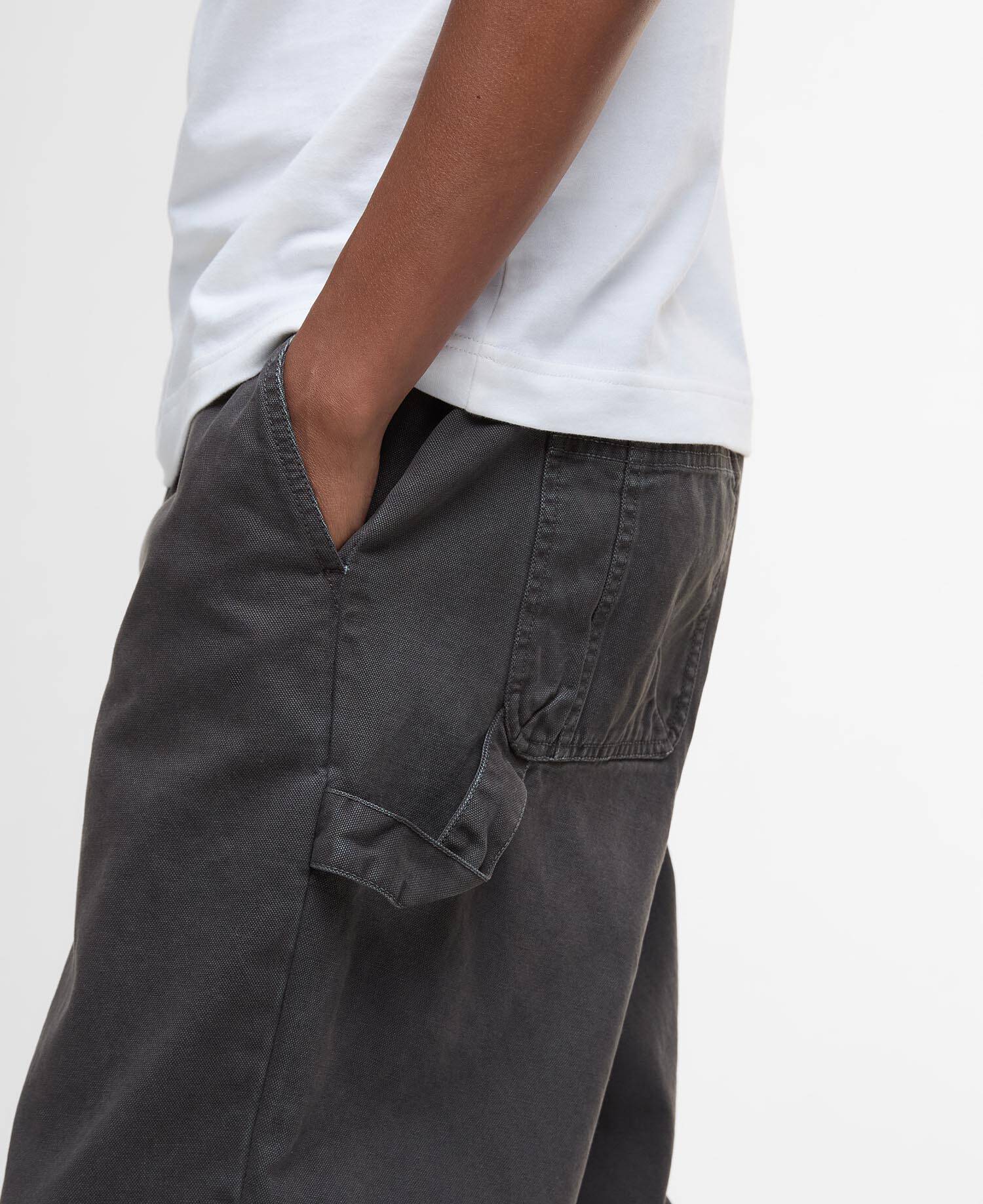 Pantaloni dalla vestibilit&agrave; comoda Bowland Black image number 3