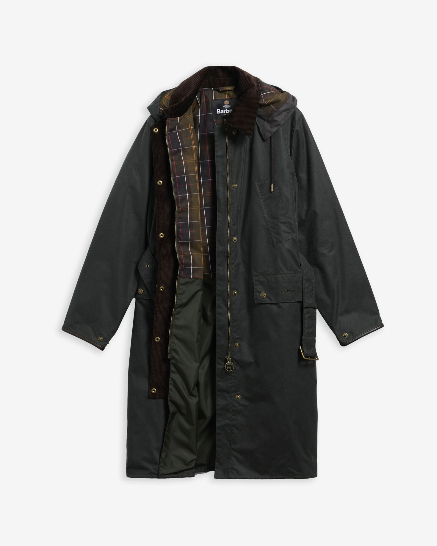 Antoinette Waxed Trench Coat Sage/Classic