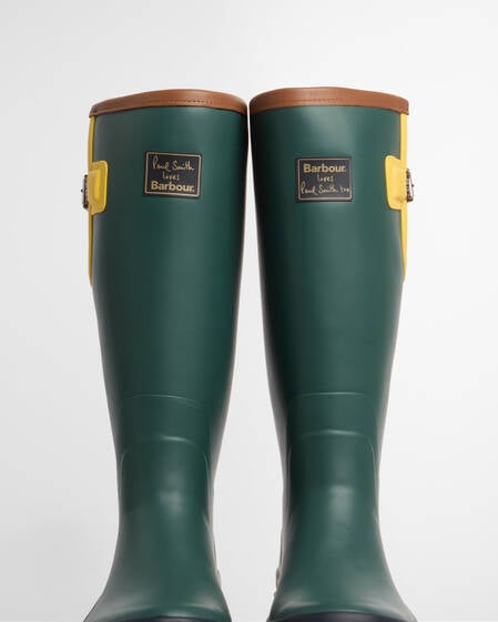 Paul Smith Loves Barbour Men's Wellingtons Bottle Green