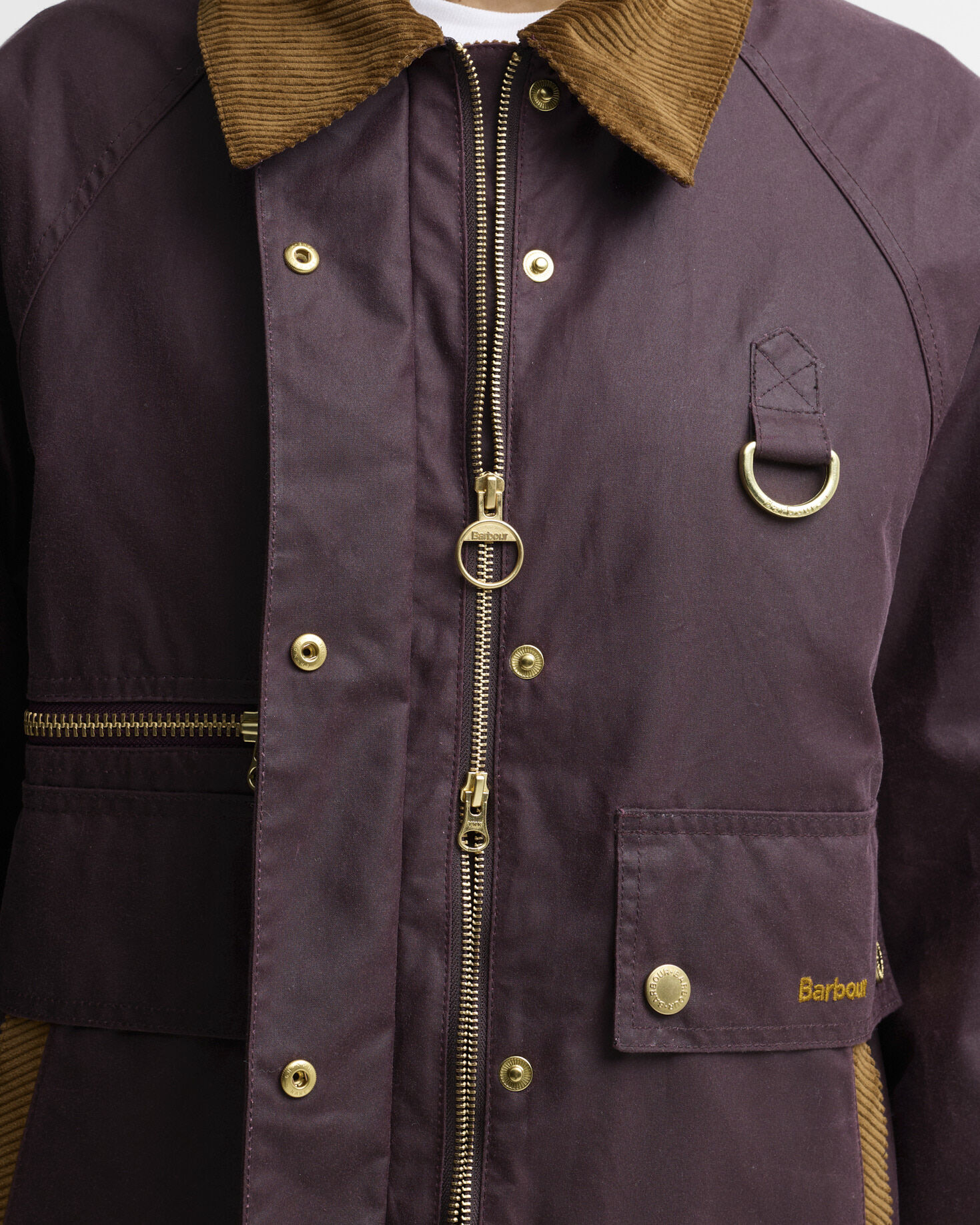 Cottingham Waxed Jacket Bordeaux/Muted