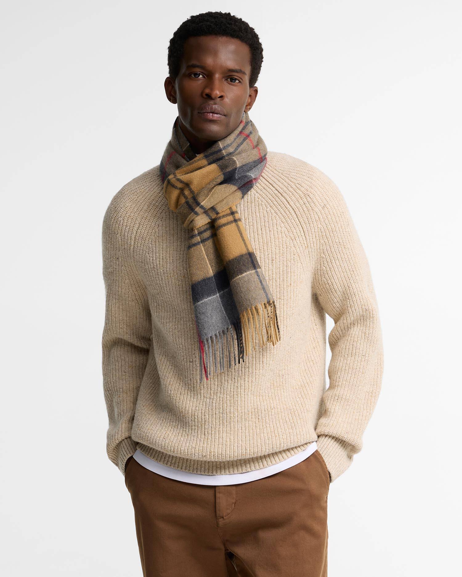 Cashmere Tartan Scarf Dress Tartan image number 1