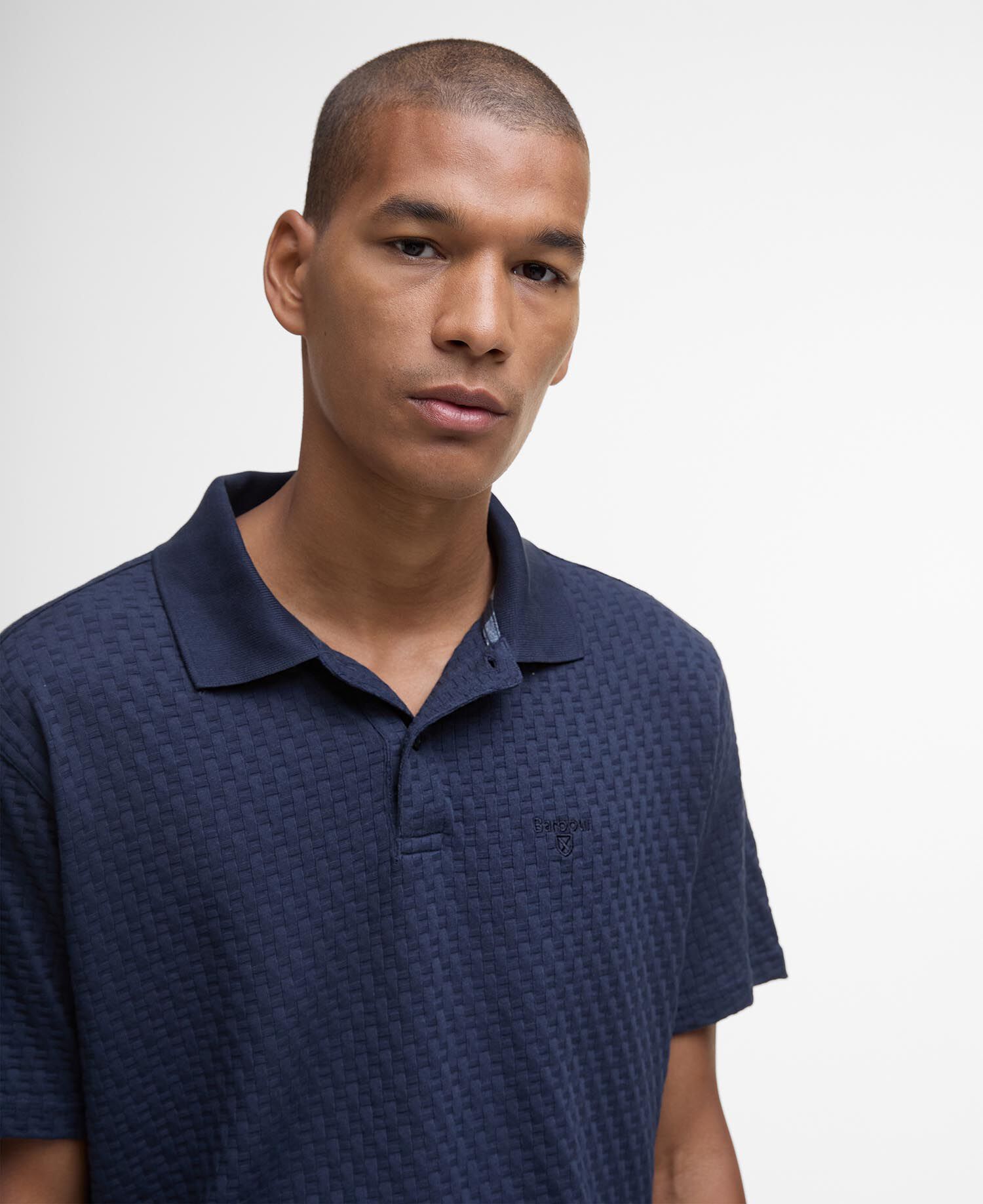 Polo texturizzata Westerdale Navy