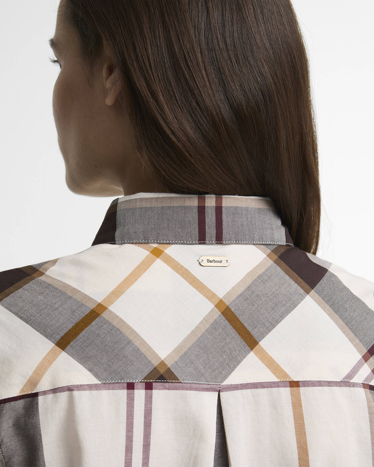 Moorland Relaxed Long-Sleeved Shirt Ecru Muted Tartan image number 4