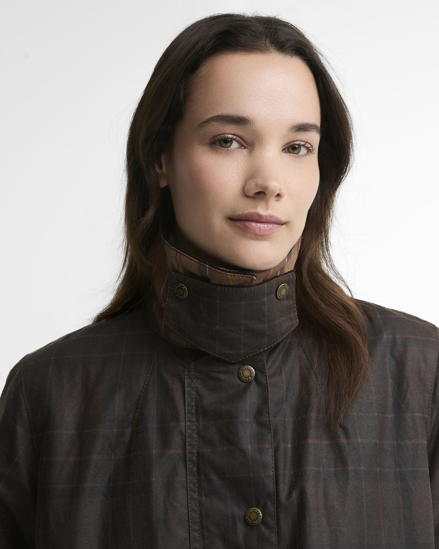 Barbour Wachsjacke Modern Checked Border Muted Tartan