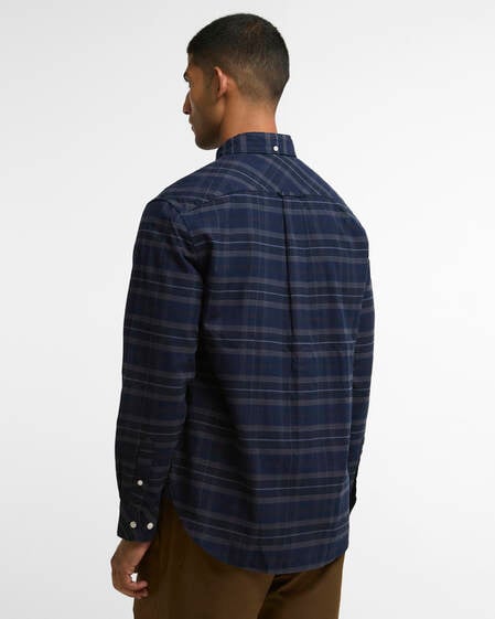 Mineral Tartan Authentic-Fit Long-Sleeved Shirt Midnight Loch