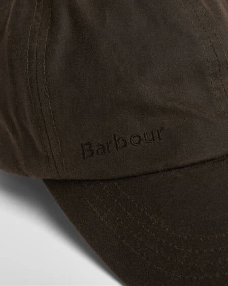 Waxed Sports Cap Olive