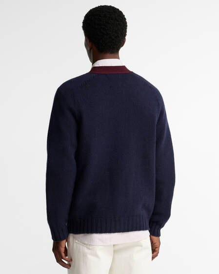 Scottish Made Wool Cardigan Navy