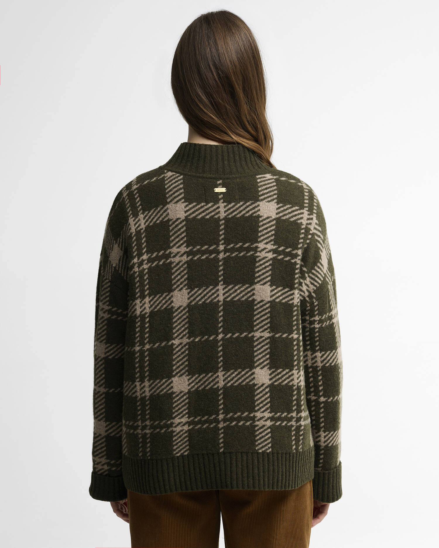 Maglione Delilah in lana a tartan Olive Multi image number 2