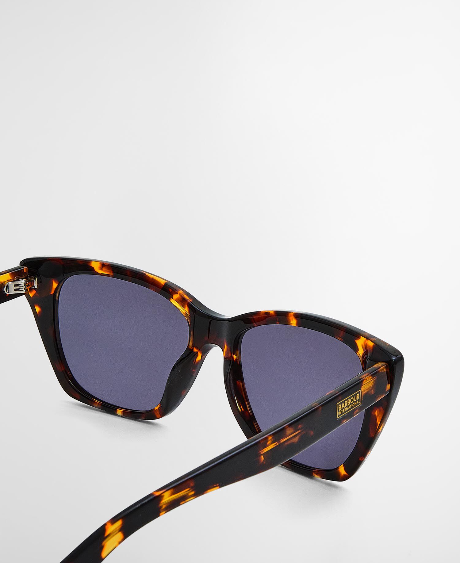 Rectangular Cat-Eye Sunglasses c2 Black