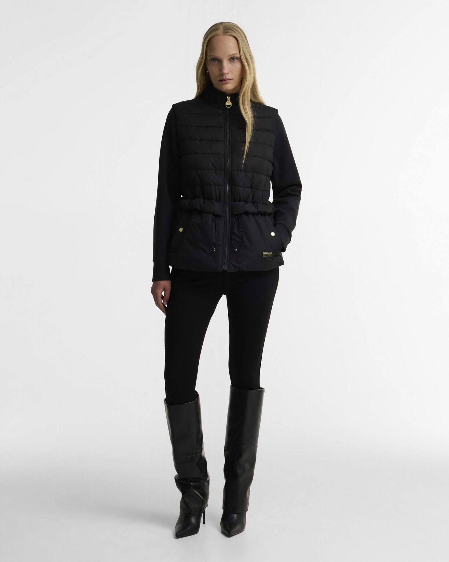 Ari Quilted Sweatshirt Black