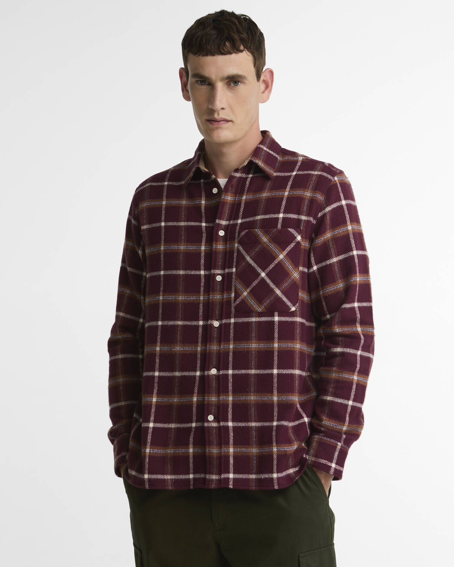 Hetton Authentic Fit Long-Sleeved Shirt Port image number 0