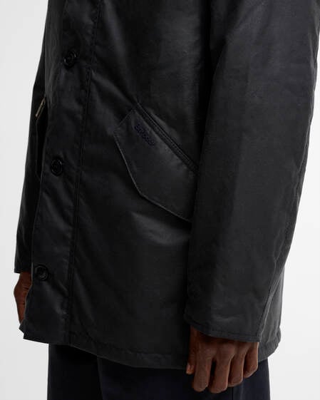 Modern Powell Waxed Jacket Navy