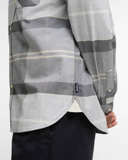 Camicia Mineral Dunoon in tartan con taglio classico Ice Granite