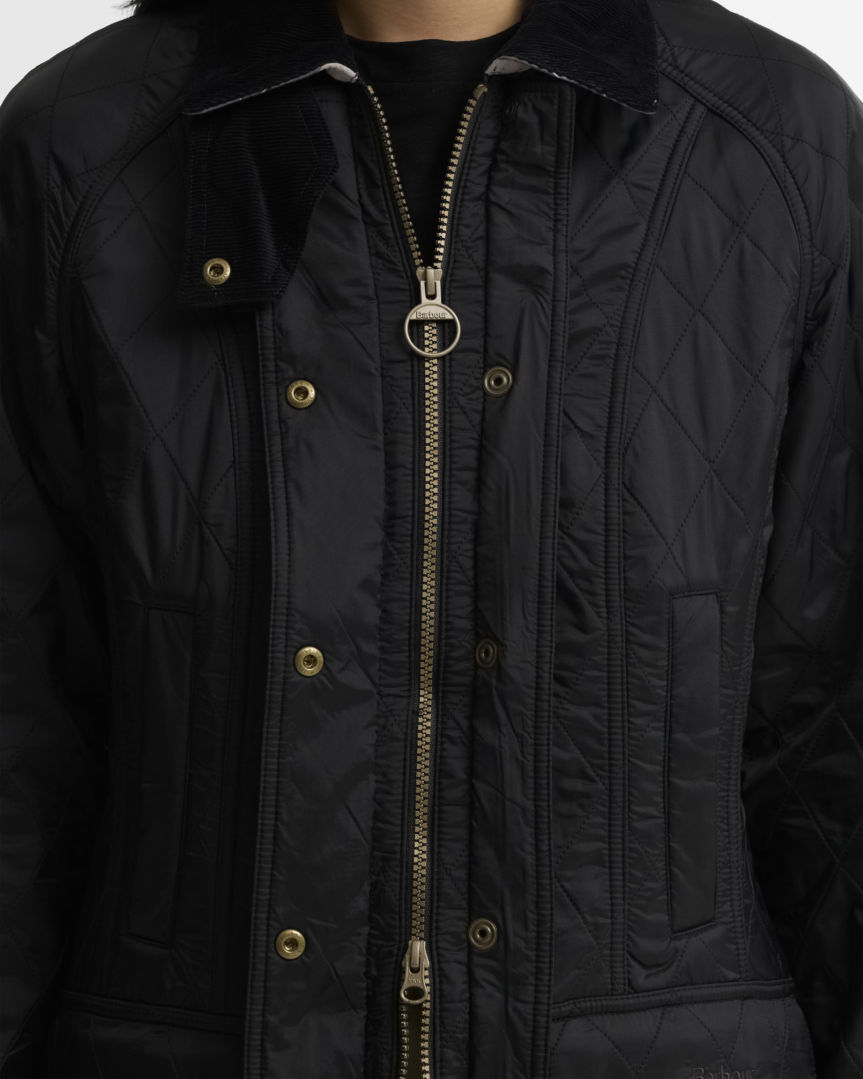 Beadnell Polarquilt Jacket Black-Black