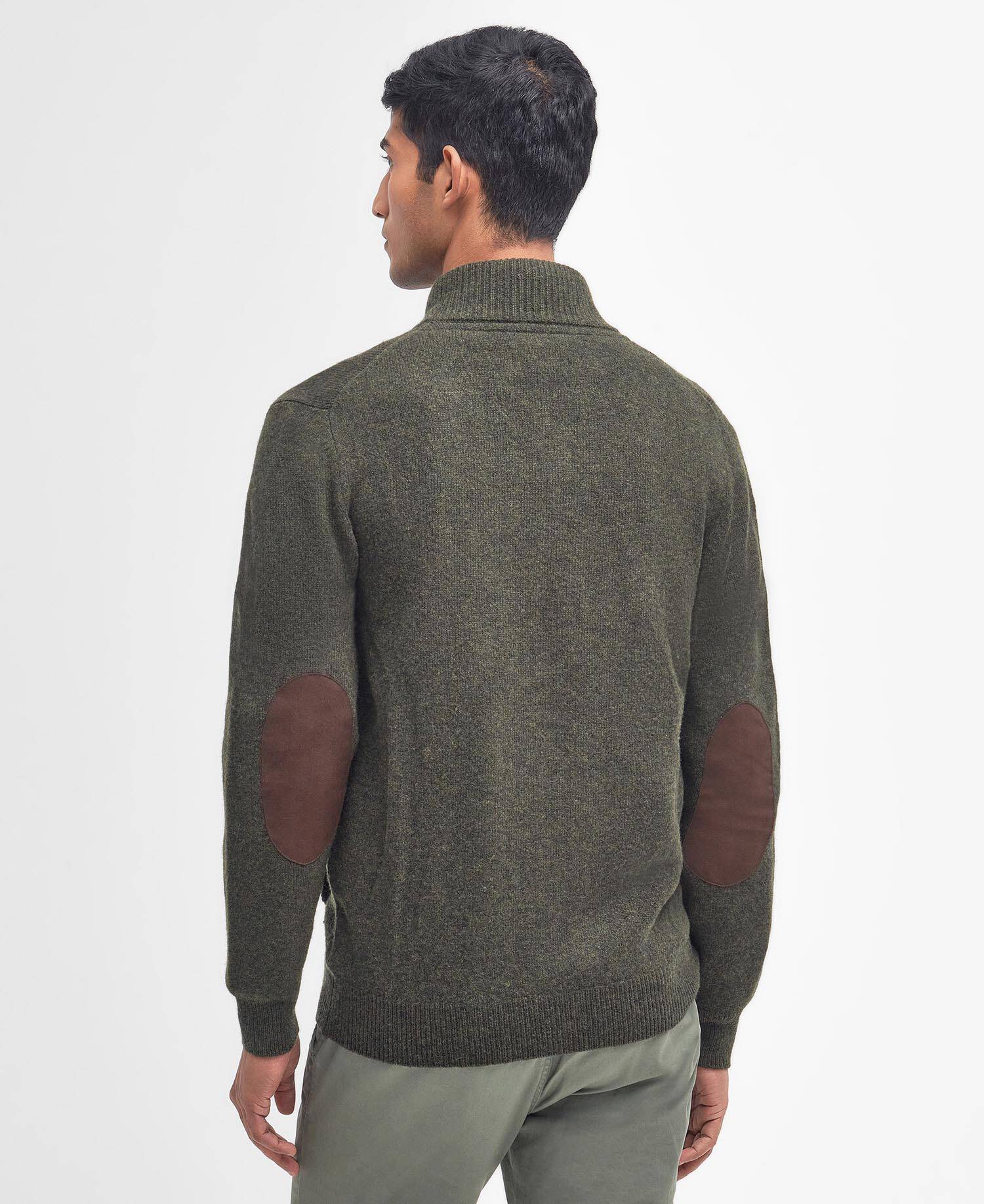 Essential Elbow-Patch Cardigan Seaweed image number 2