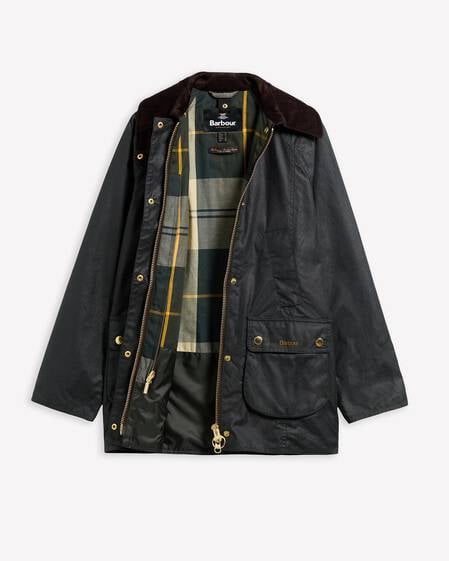 Modern Beadnell Waxed Jacket Sage-Ancient