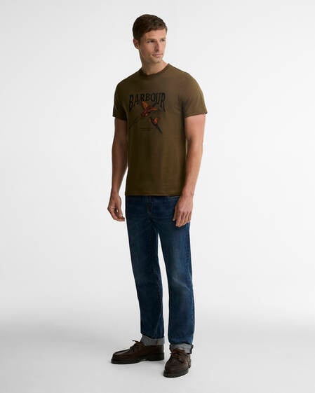 Pheasant Graphic Tailored T-Shirt Beech