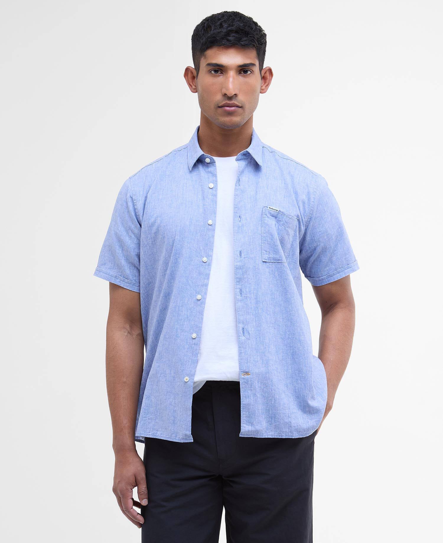 Nelson Regular Short-Sleeved Shirt Classic Blue image number 0