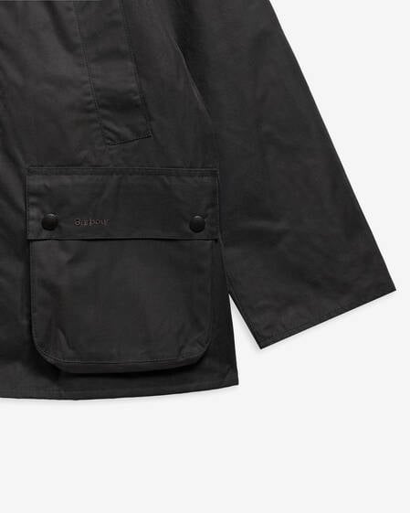 Oversized Bedale Waxed Jacket Classic Grey