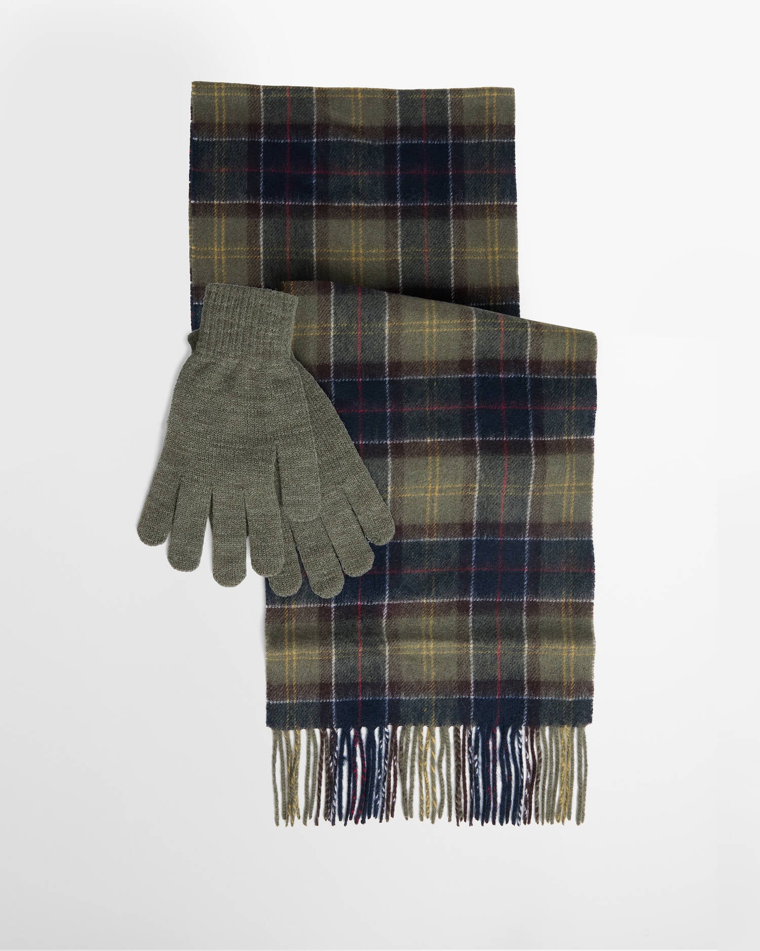 Geschenkset Schal & Handschuhe Tartan image number 0