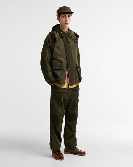 Barbour x Norbit Wolljacke Olive