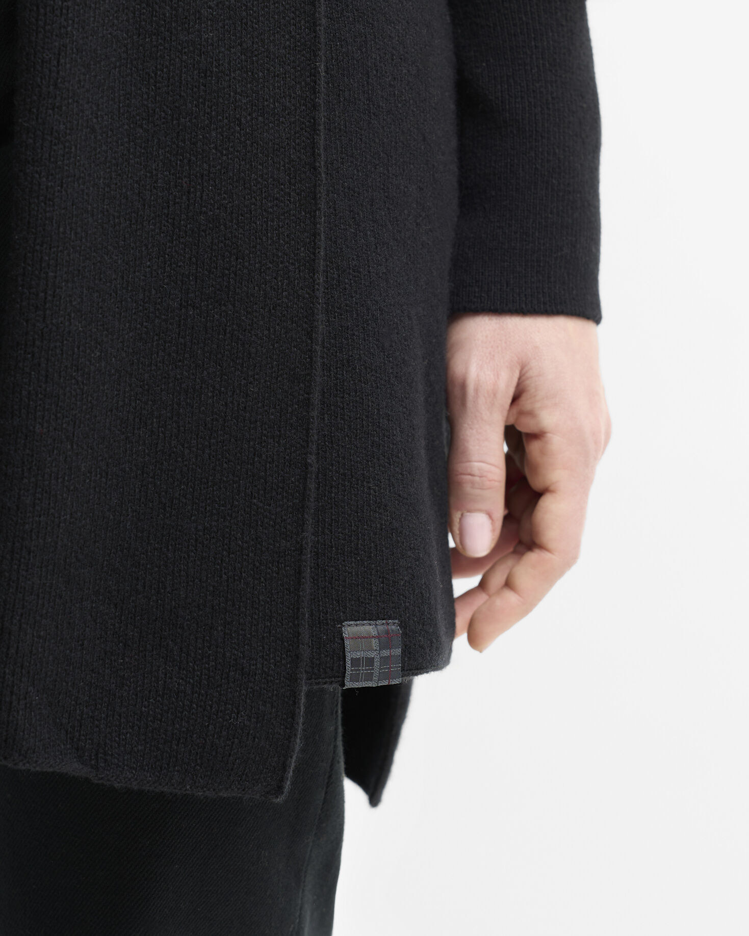 Eva Wool-Blend Cape Black