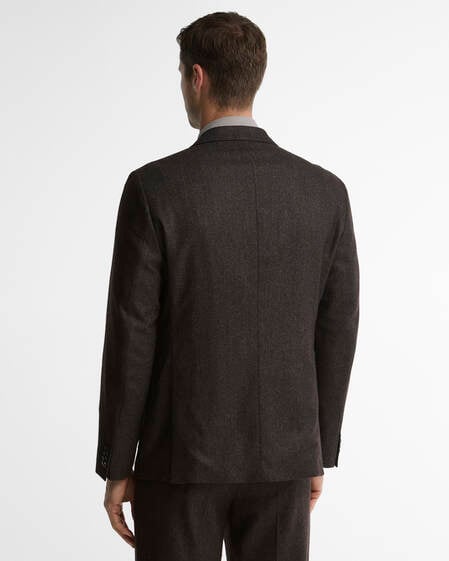 Blazer Carlton in lana e cashmere Brown Marl
