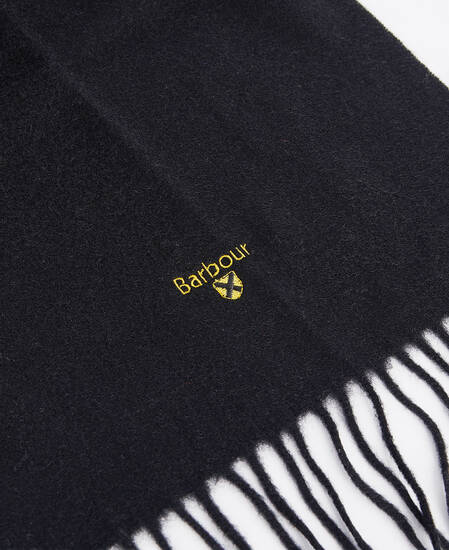 Plain Lambswool Scarf Classic Black