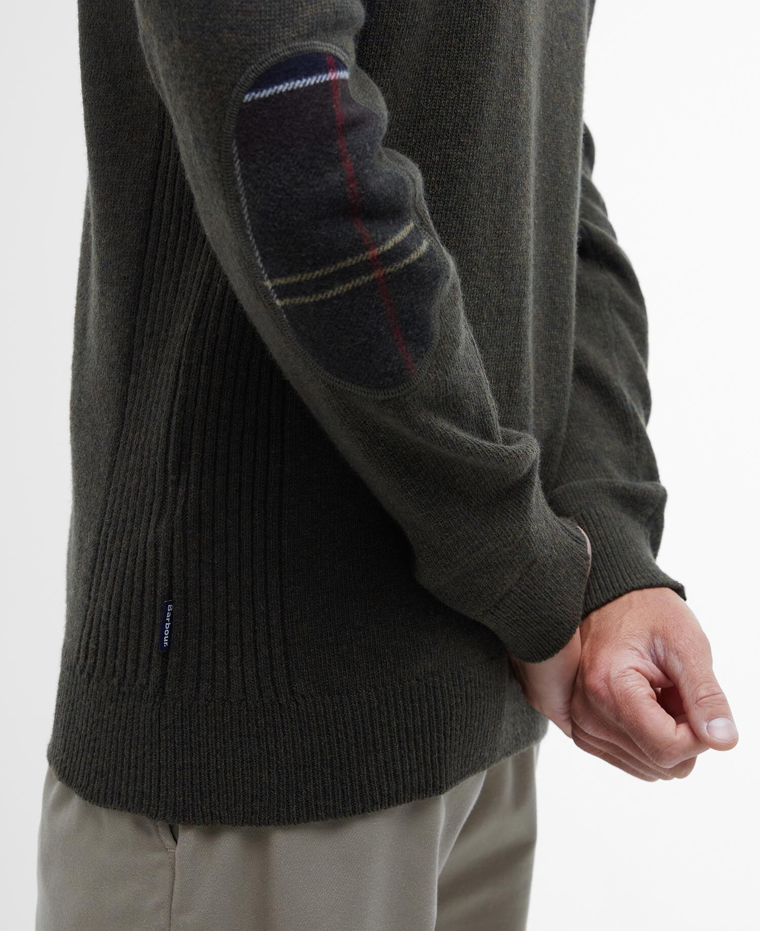 Holden Quarter-Zip Jumper Olive Marl