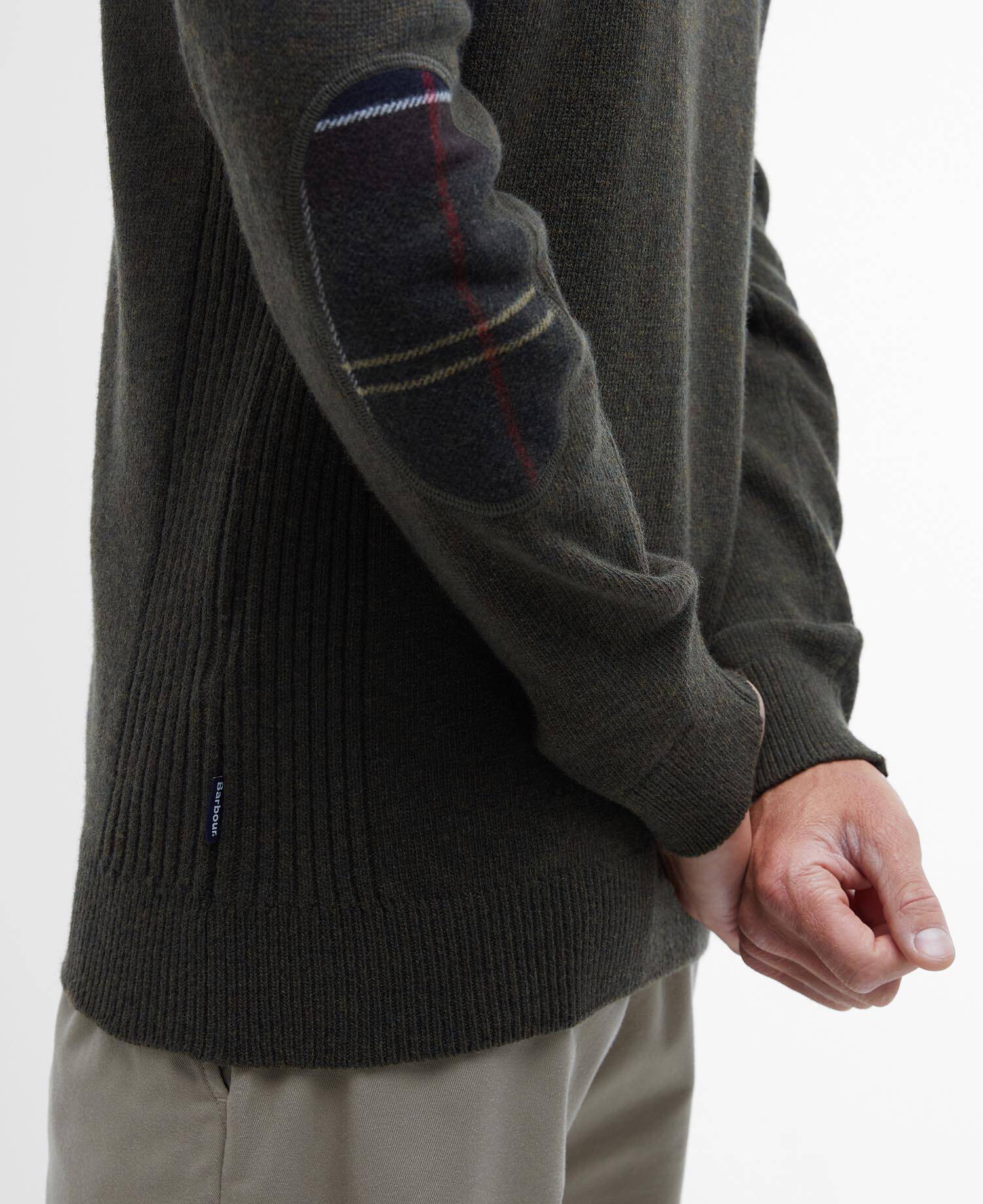 Holden Quarter-Zip Jumper Olive Marl image number 5