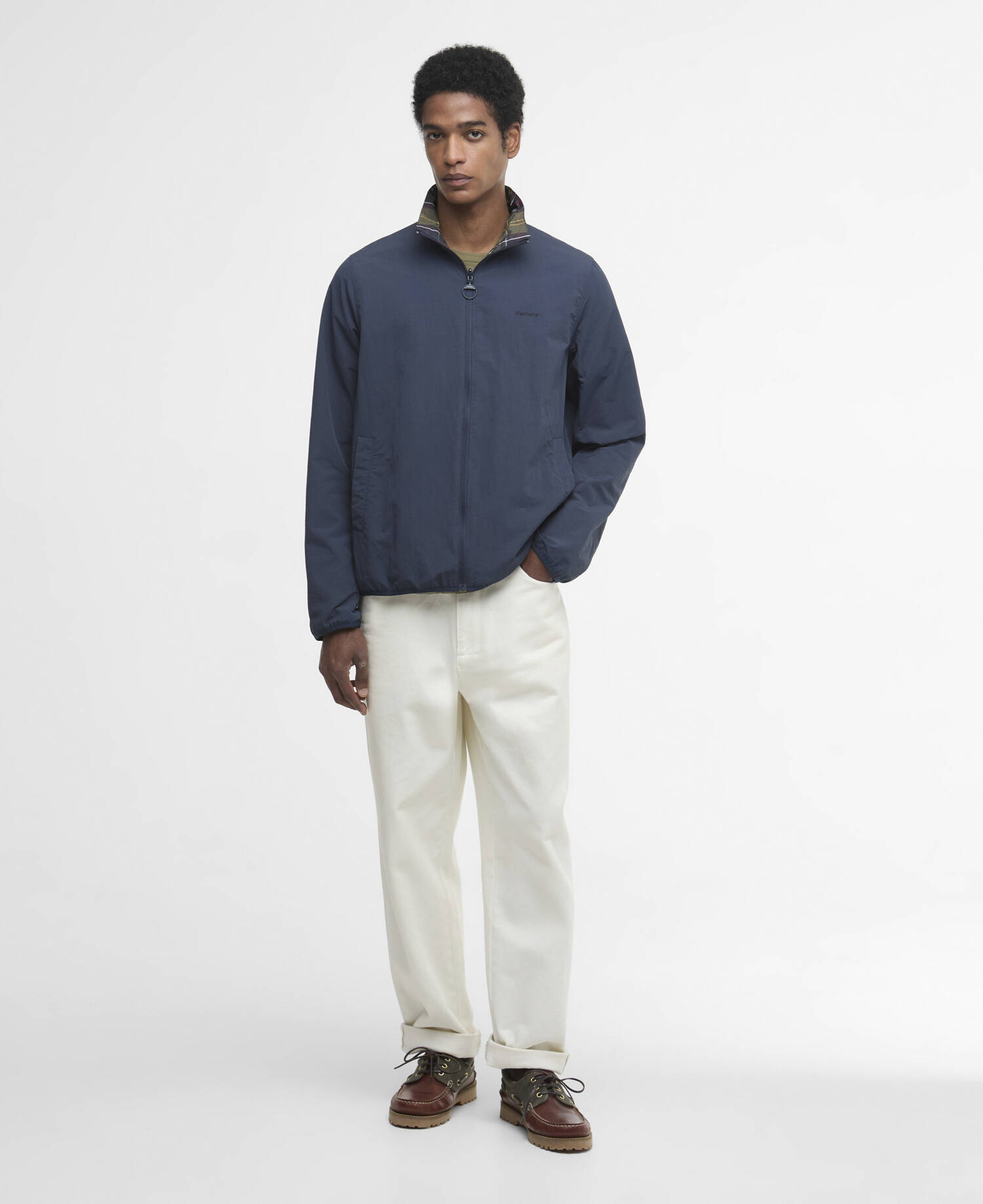 Reversible Korbel Showerproof Jacket Navy image number 1