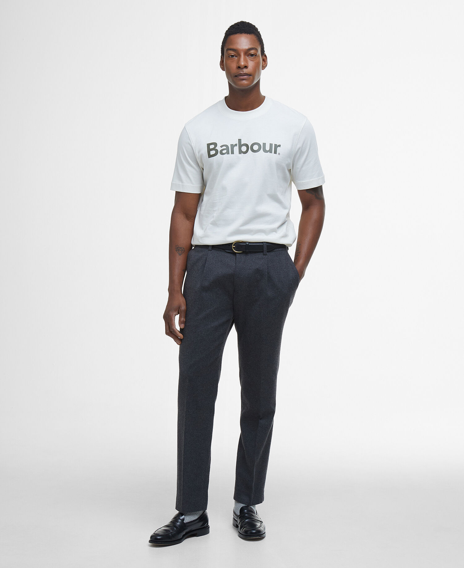 Logo Relaxed T-Shirt Antique White