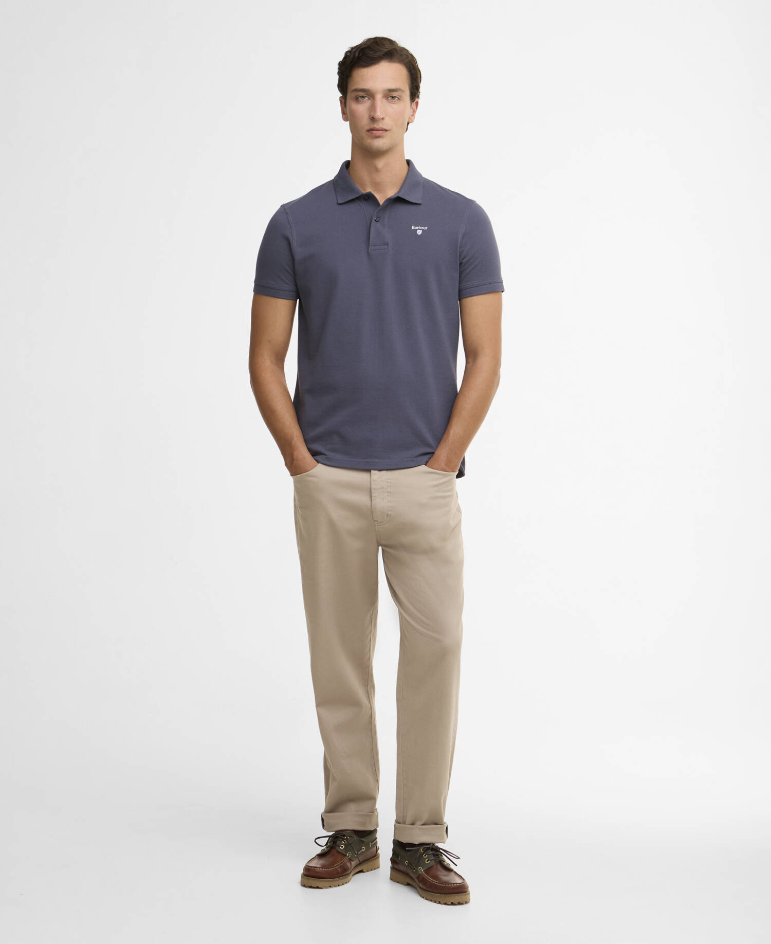Poloshirt Sports Washed Navy image number 1