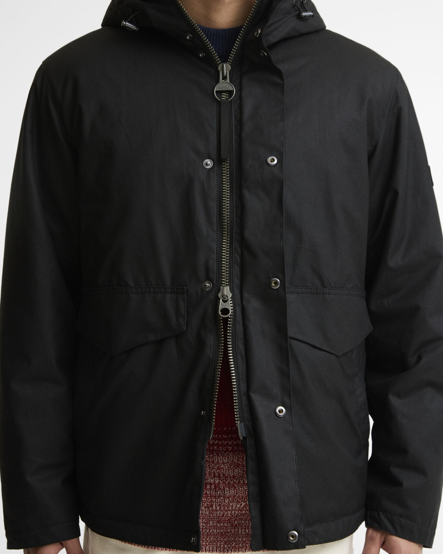 B.Intl Wachsjacke Everrett Black