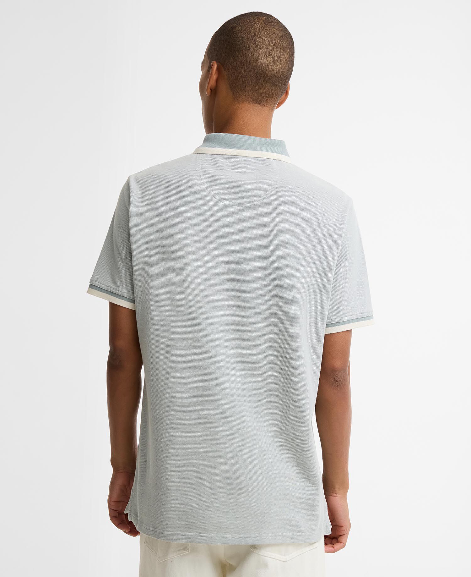 Polo Barnard a maniche corte Dusty Slate