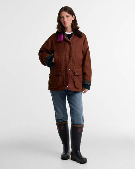 Paul Smith Loves Barbour Damen Wachsjacke Beaufort Russet/Classic/Muted