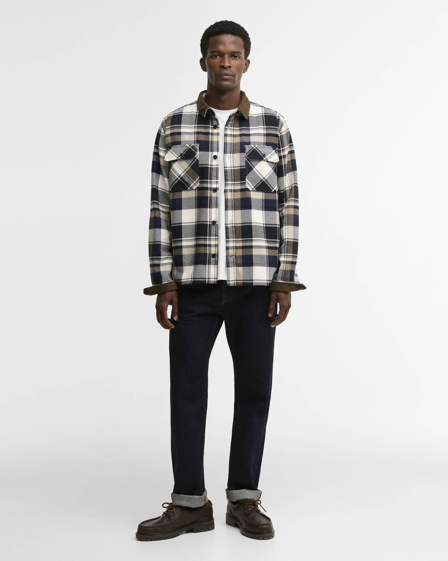 Grasmoor Relaxed Long-Sleeved Shirt Navy image number 1