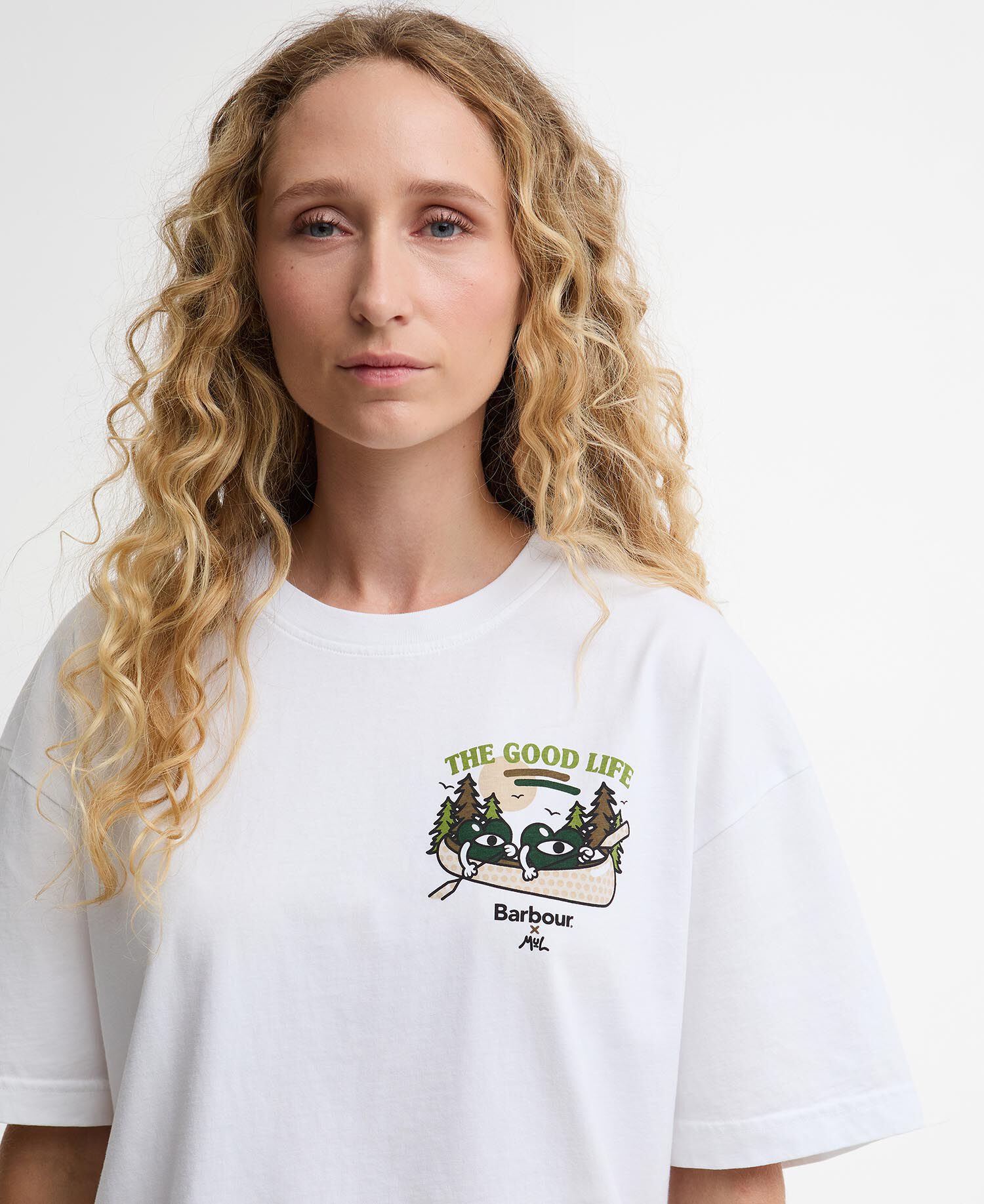 Barbour x Mul Heaton Oversized T-Shirt White